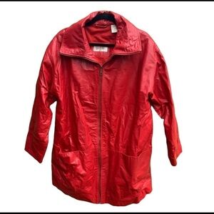 Spiegel For You Red Leather Women’s Jacket Size 1X